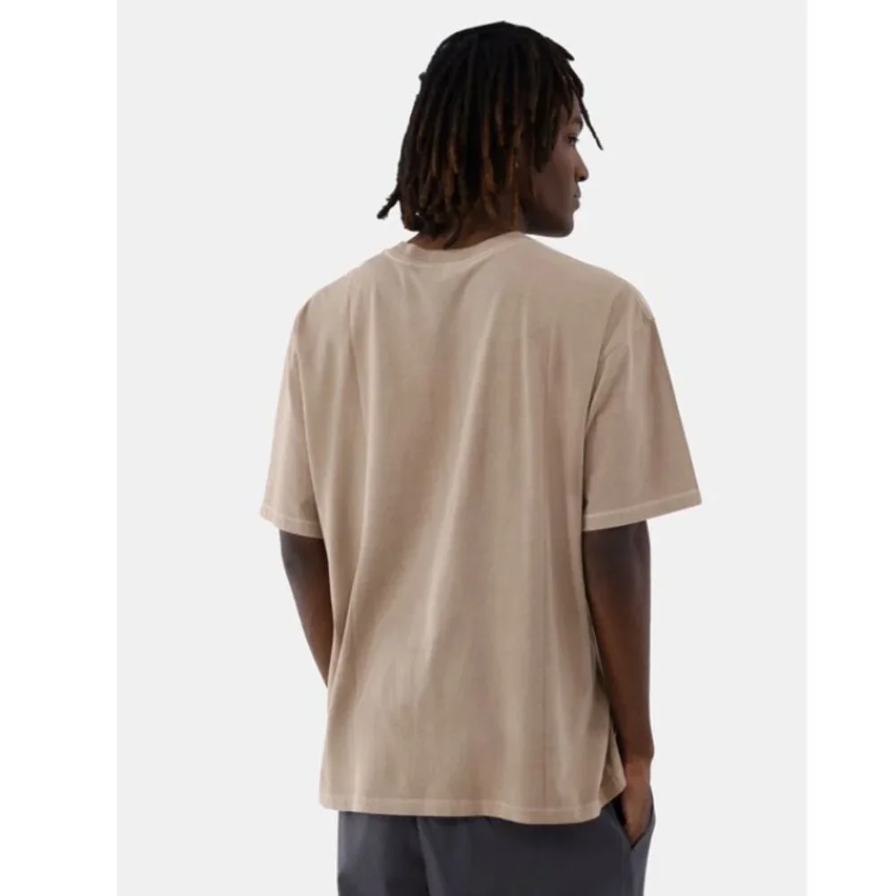 No Boundaries All Gender Cotton Oversize Tee Short Sleeves Size 2XL (50-52) Tan